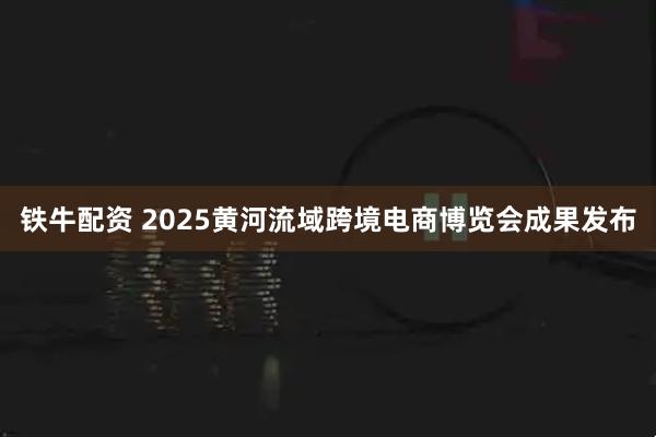 铁牛配资 2025黄河流域跨境电商博览会成果发布